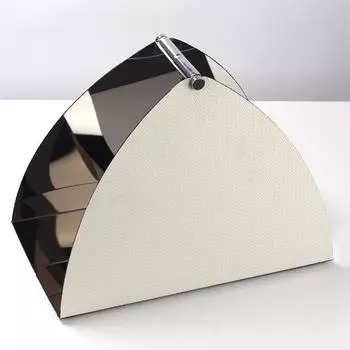 Современный светлый роскошный кожаный треугольный поднос для корзины, модель комнаты, офиса продаж, гостиной, гардеробной, спальни, мягкие украшения