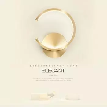 Современный светодиодный настенный светильник, алюминиевый С-образный настенный светильник для гостиной, спальни, прикроватного прохода, внутреннего декора, бра, светильники Trichromatic Dimming