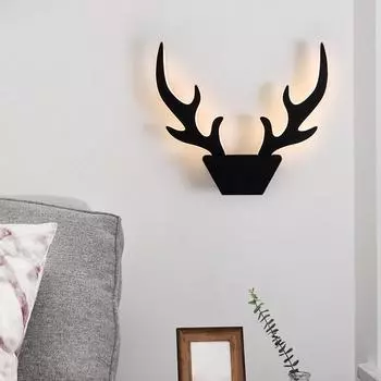 Современный светодиодный настенный светильник для спальни, гостиной, столовой, настенный светильник с головой оленя, коридора, чердака, домашнего внутреннего освещения, декор, настенные светильники Warm White