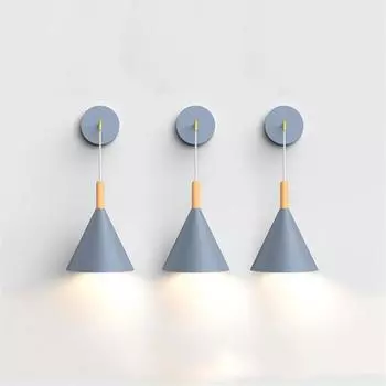 Современный светодиодный настенный светильник для внутреннего использования, черный, белый, серый, прикроватный настенный светильник для спальни, коридора, одноламповый настенный светильник, бра