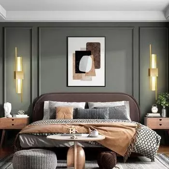 Современный светодиодный настенный светильник для внутреннего освещения ванной комнаты, простой линейный настенный светильник, украшение дома, освещение прихожей, подвесной светильник, люстра Warm light 3000K