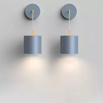 Современный светодиодный настенный светильник для внутреннего использования, черный, белый, серый, прикроватный настенный светильник для спальни, коридора, одноламповый настенный светильник, бра