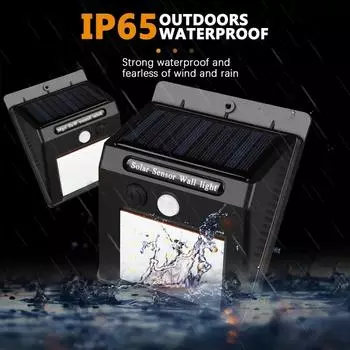 Современный светодиодный настенный светильник на солнечных батареях, уличный PIR-датчик движения, водонепроницаемый светильник, украшение двора, освещение для садового ограждения, дорожки