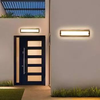 Современный светодиодный настенный светильник, водонепроницаемый, для коридора, внутреннего двора, балкона, входа, солнечного света, для комнаты, для интерьера, супер яркий настенный декоративный светильник Warm White