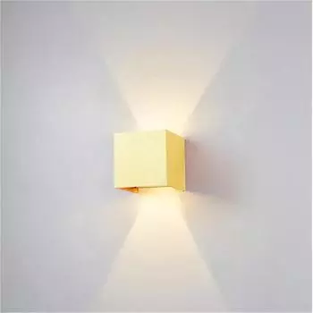 Современный светодиодный настенный светильник, водонепроницаемый, наружный, вверх-вниз, IP65, алюминиевый, 12 Вт, светодиодный настенный светильник, настенное бра для внутреннего декора Silver теплый белый