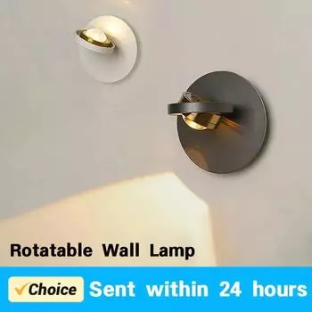 Современный светодиодный настенный светильник вращающийся настенный светильник для спальни гостиной бра для внутреннего использования украшение дома осветительное приспособление Warm White