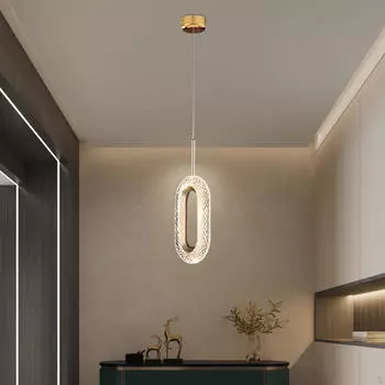 Современный светодиодный подвесной светильник для домашнего декора Elliptical white