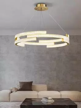 Современный светодиодный подвесной светильник для гостиной, столовой, спальни, потолочная люстра, роскошный подвесной светильник для внутреннего домашнего декора, светильник Warm White