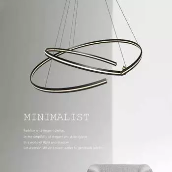 Современный светодиодный подвесной светильник для гостиной, столовой, зала, бара, спальни, потолочная люстра, украшение дома, внутреннее освещение Warm white(no RC)