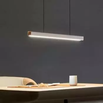 Современный светодиодный подвесной светильник для гостиной, столовой, ресторана, офиса, длинная простая люстра, домашний декор, подвесной светильник Warm White