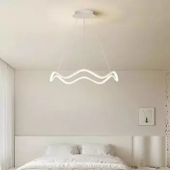 Современный светодиодный подвесной светильник для гостиной, спальни, столовой, креативная художественная регулируемая люстра, украшение для дома, осветительное приспособление Warm white(no RC)