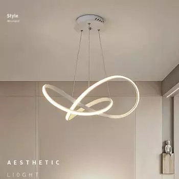 Современный светодиодный подвесной светильник для гостиной, столовой, спальни, ресторана, роскошная люстра, украшение для дома, подвесной светильник, светильник Lustre Cold White(no RC)
