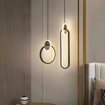 Современный светодиодный подвесной светильник для спальни, гостиной, столовой, фоновая подвесная люстра, домашний декор, осветительное приспособление Warm White