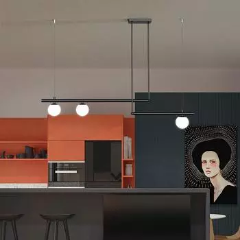 Современный светодиодный подвесной светильник, художественная комбинированная линия, люстра, стеклянный шар, подвесной светильник для спальни, гостиной, внутреннего освещения, декора комнаты warm light