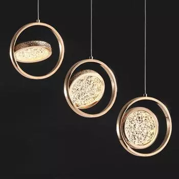Современный светодиодный подвесной светильник, Золотая акриловая люстра, подвесной светильник для творчества, домашний лофт, спальня, прикроватная тумбочка, лестница для учебы