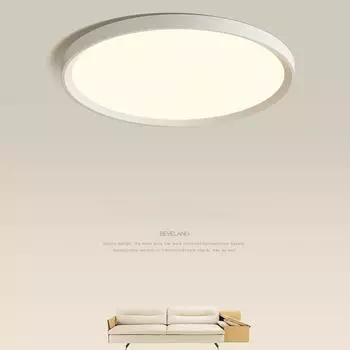 Современный светодиодный потолочный светильник 220 В, водонепроницаемый, пылезащитный, потолочный светильник для спальни, ванной, столовой, кухни, светильники для внутреннего освещения 220 V&Warm White&27 CM чёрный