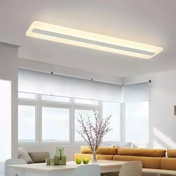 Современный светодиодный потолочный светильник 40/60 см, длинная полоса освещения, лампа для спальни, гостиной, столовой, прихожей, домашний декор, светодиодные лампы, люстра Warm white