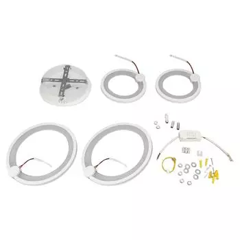 Современный светодиодный потолочный светильник 4 кольца 3 цвета регулируемый акриловый потолочный светильник 38 Вт современный