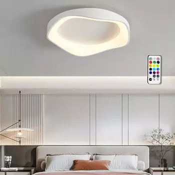 Современный светодиодный потолочный светильник для гостиной, столовой, спальни, прохода, кухни, внутреннего минималистского стиля, декора комнаты, круговые светильники Warm White