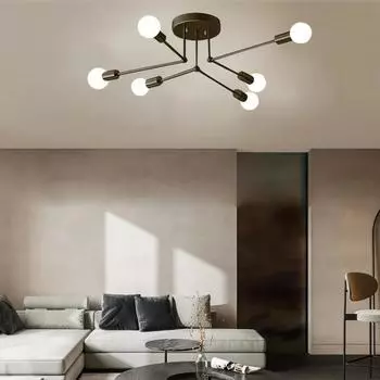 Современный светодиодный потолочный светильник для гостиной, столовой, зала, спальни отеля, потолочная люстра, роскошное декоративное осветительное приспособление no bulb