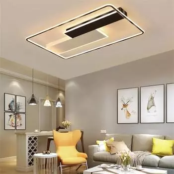 Современный светодиодный потолочный светильник для гостиной, столовой, спальни, отеля, ресторана, домашнего декора, светильников для внутреннего освещения, люстр Warm White(no RC)