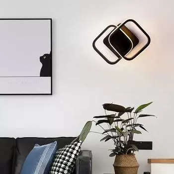 Современный светодиодный потолочный светильник для коридора, лестницы, входа, чердака, квадратной кухни, внутреннего освещения в стиле минимализма, декора комнаты Warm White