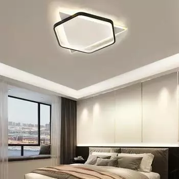 Современный светодиодный потолочный светильник для спальни, гостиной, столовой, прохода, кабинета, прихожей, светильник для внутреннего домашнего декора, люстра с люстрой Warm White