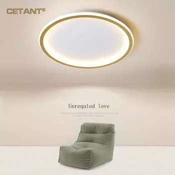 Современный светодиодный потолочный светильник для спальни, гостиной, кабинета, кабинета, минималистичный, тонкий, черный, белый, золотой, домашний декор, светильники Tricolor light