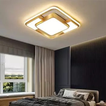 Современный светодиодный потолочный светильник с интеллектуальным пультом дистанционного управления, регулируемая цветовая температура, яркость, освещение для гостиной, спальни, кухни, блеск Remote Control