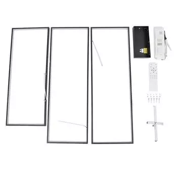 Современный светодиодный потолочный светильник с плавной регулировкой яркости, 3 цветовых температуры, потолочный светильник с креплением на стену чёрный