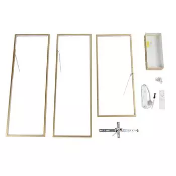 Современный светодиодный потолочный светильник с регулировкой яркости, 3-слойный, прямоугольный, для скрытого монтажа, потолочный светильник золотой