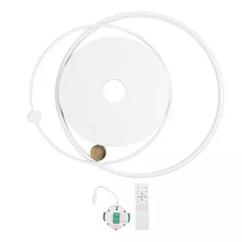 Современный светодиодный потолочный светильник с регулировкой яркости, потолочный светильник накладного монтажа с пультом дистанционного управления для спальни, гостиной белый