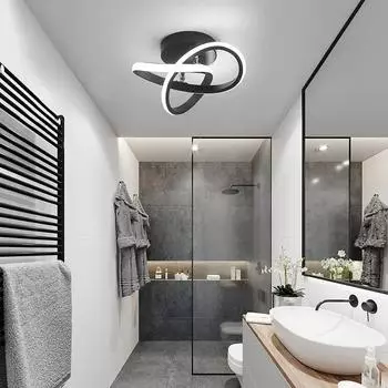 Современный светодиодный потолочный светильник, трехцветный, для внутреннего дизайна, потолочный светильник, светильники для прихожей, балкона, прохода, офиса, люстра