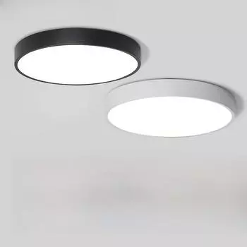 Современный светодиодный потолочный светильник: Универсальное освещение для гостиной, коридора или спальни — полный спектр, круглый дизайн Diameter 300mm 25W Lens White