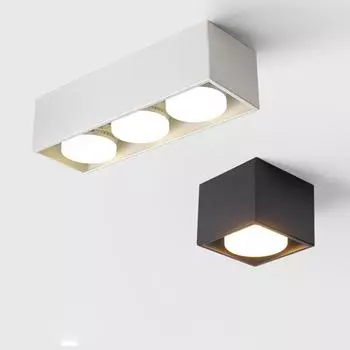 Современный светодиодный светильник с произвольным регулируемым углом наклона, домашнее освещение, спальня, гостиная, потолочный светильник, внутренние поверхностные светильники Warm White