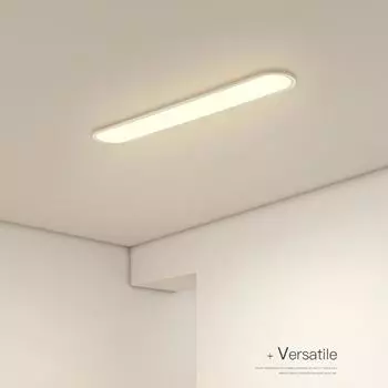 Современный светодиодный ультратонкий потолочный светильник для длинного коридора, гостиной, прохода, спальни, гардеробной, потолочный светильник, внутренние осветительные приборы Warm white(no RC)