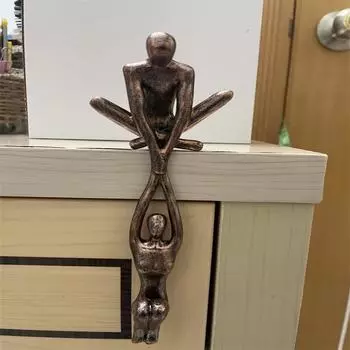 Современный танец, ручка, скульптура, украшения из смолы, украшение для дома, танец бронзовый