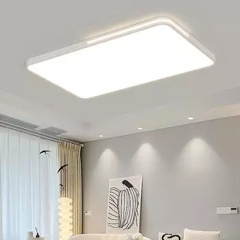 Современный ультратонкий потолочный светильник полного спектра для гостиной, спальни или ресторана — защитный для глаз и сверхъяркий Three-color dimming