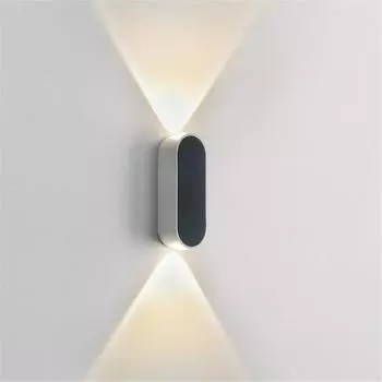 Современный уличный водонепроницаемый настенный светильник, алюминиевый настенный светильник, уличный светильник для крыльца, садовое освещение, домашнее освещение, 6 Вт, светодиодный бра для прохода в коридоре Warm White