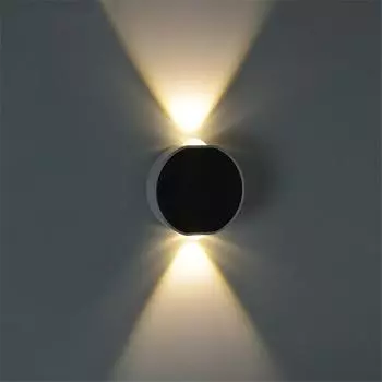 Современный уличный водонепроницаемый настенный светильник, алюминиевый настенный светильник, уличный светильник для крыльца, садовое освещение, домашнее освещение, 6 Вт, светодиодный бра для прохода в коридоре Warm White