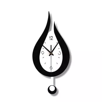 Современный водный дизайн, настенные часы, креативные акриловые маятниковые часы для дома, спальни, гостиной, офиса, украшение, бесшумное время чёрный