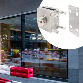 Современный замок для стеклянной двери для удобного раздвижного доступа в доме или офисе Round Single Door