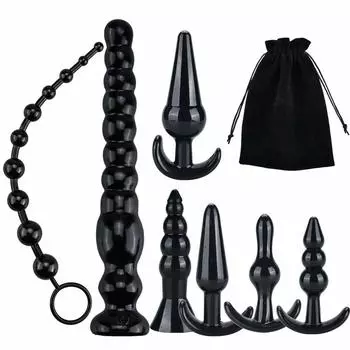 Soxeeh Анальный Анальный Анальный Анальный СМ Анальная Бусина Поставляется с Набором для Хранения Пробка, Развитие, Товары, Бусины, Стимуляция, Анальный, Расширение, Стиль, Унисекс, Сумка,