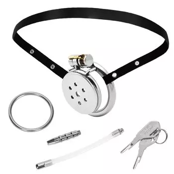 Soxeeh Chastity Chastity Male Chastity Chastity Chastity Inner Diameter Stainless Comes with Lock and 2 2 Types of Auxiliary Dual For Penis Restraint