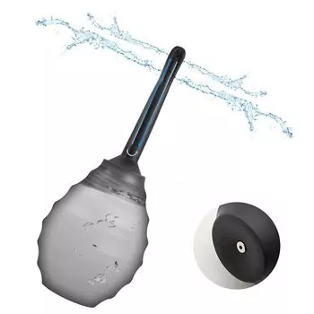 Soxeeh Enema Multipurpose 330ml Large Backflow Manual Pump Cleaning Unisex Device, Cleaner, Capacity, Prevention, Type, Device, Silicone, (черный)