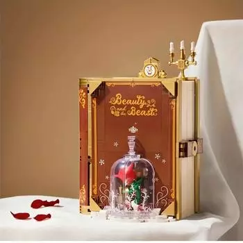 Создайте свою собственную книгу из наборов строительных блоков, игрушечные кирпичики «Роза» и «Вальс», идеальный подарок на Рождество, игрушки-кирпичи «Сделай сам» или креативные