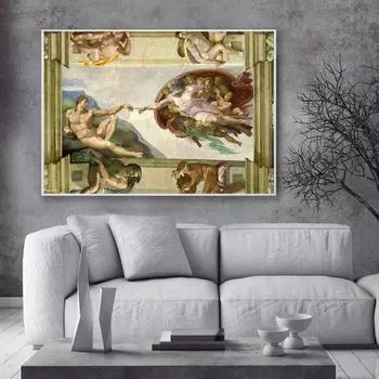 Создание плакатов Адама Микеланджело, классические картины на холсте и принты, скандинавское современное украшение для дома, настенное искусство, безрамное 21cm30cm NoFrame