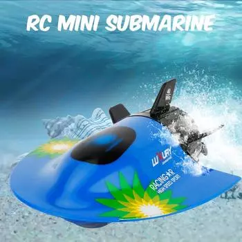 Создать игрушки Мини-RC подводная лодка RC игрушка с дистанционным управлением водонепроницаемый дайвинг Рождественский подарок для детей синий