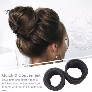 Создатель булочек для волос Губка для завивки волос Ловкая булочка Twister Shaper Длинные волосы Легкий быстрый инструмент для защелкивания рулонов Ленивые женщины Девушки Аксессуары для укладки волос A