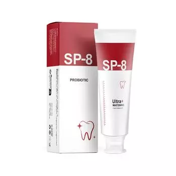 Sp8 Super Whitening Зубная паста Sp8 Super Whitening Зубная паста с пробиотиком для отбеливания зубов Глубокая очистка Зубная паста Свежее дыхание